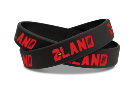 2-Land Silicone Wristband