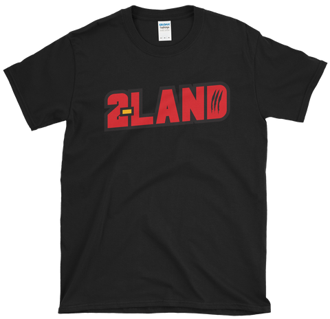 Black 2-Land Logo T